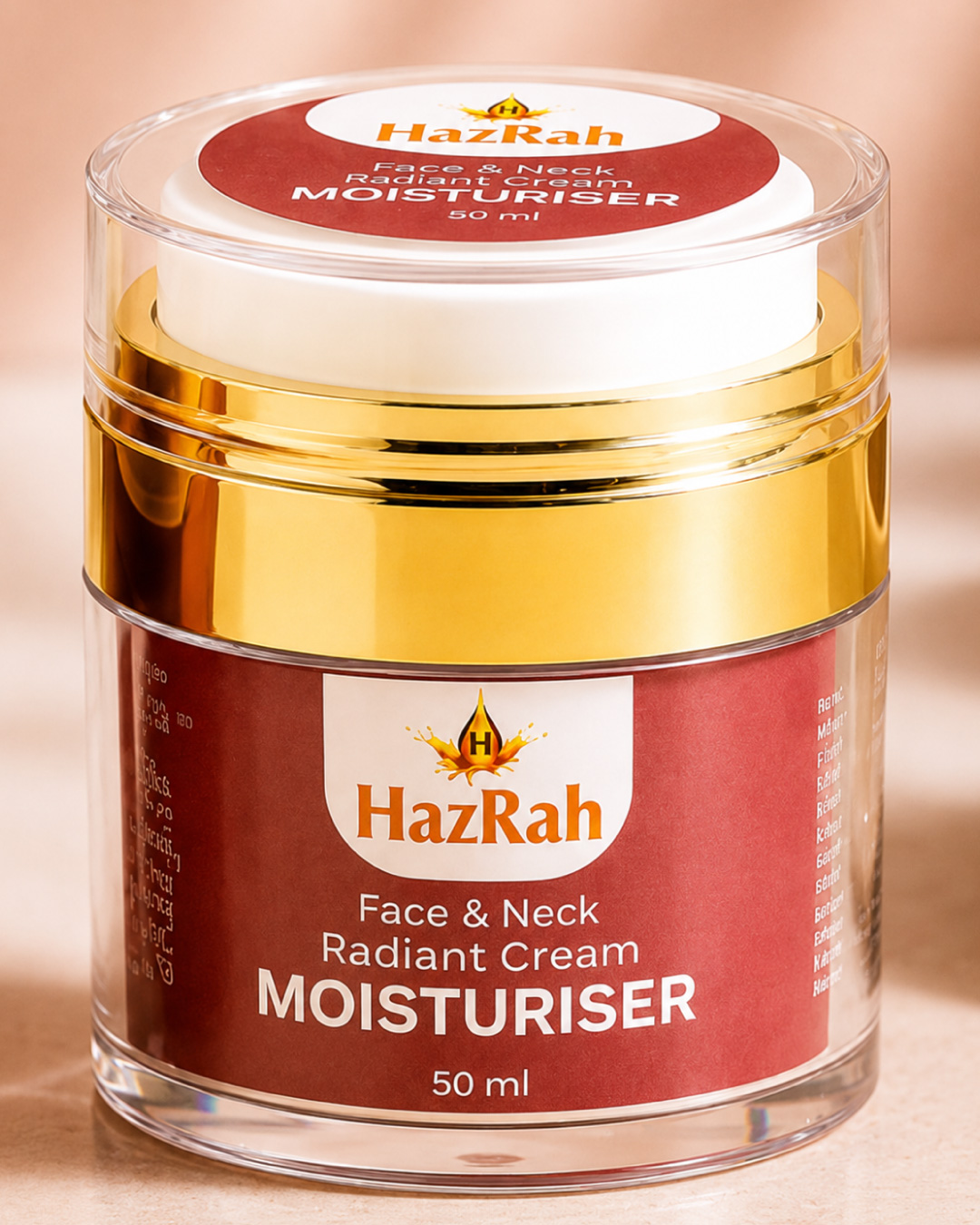 HazRah Face & Neck Radiant Moisturizing Cream - Image 2