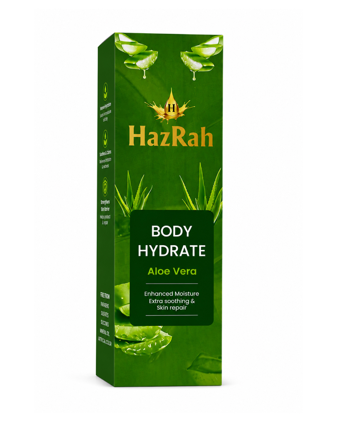 HazRah Intensive Body Hydrating Aloe Vera Lotion - Image 3